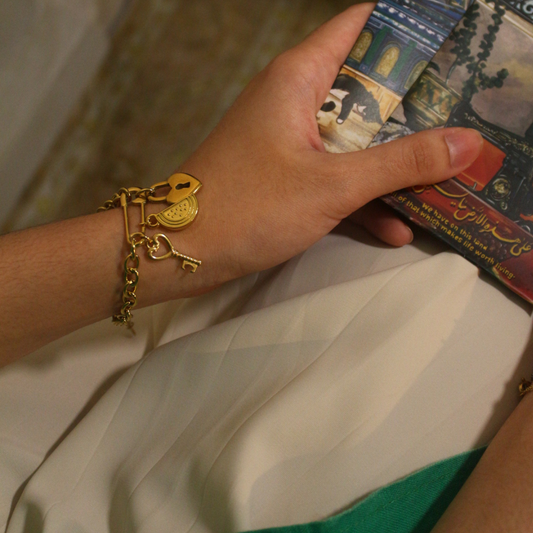SOLID-ARITY KEYCHAINS + CHARM BRACELET SET