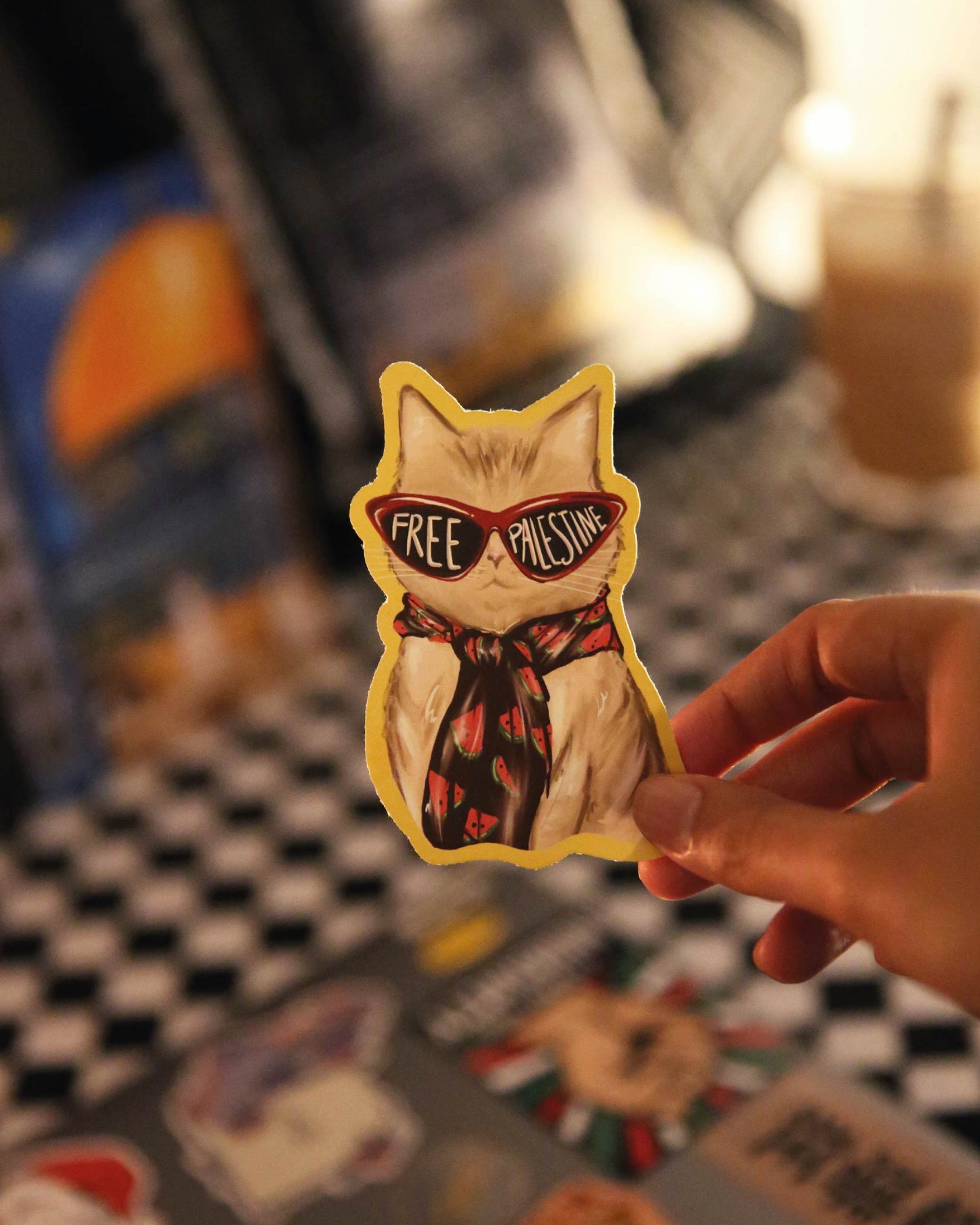 FREE CAT STICKER