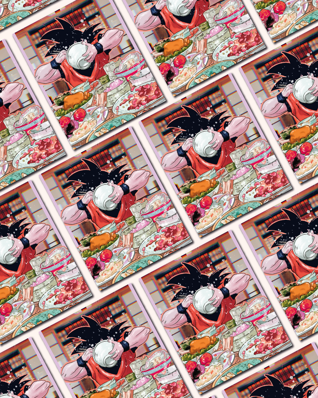 GOKU EAT STICKER