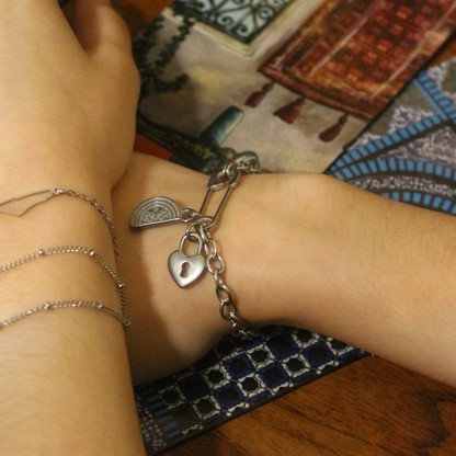 SOLID-ARITY KEYCHAINS + CHARM BRACELET SET
