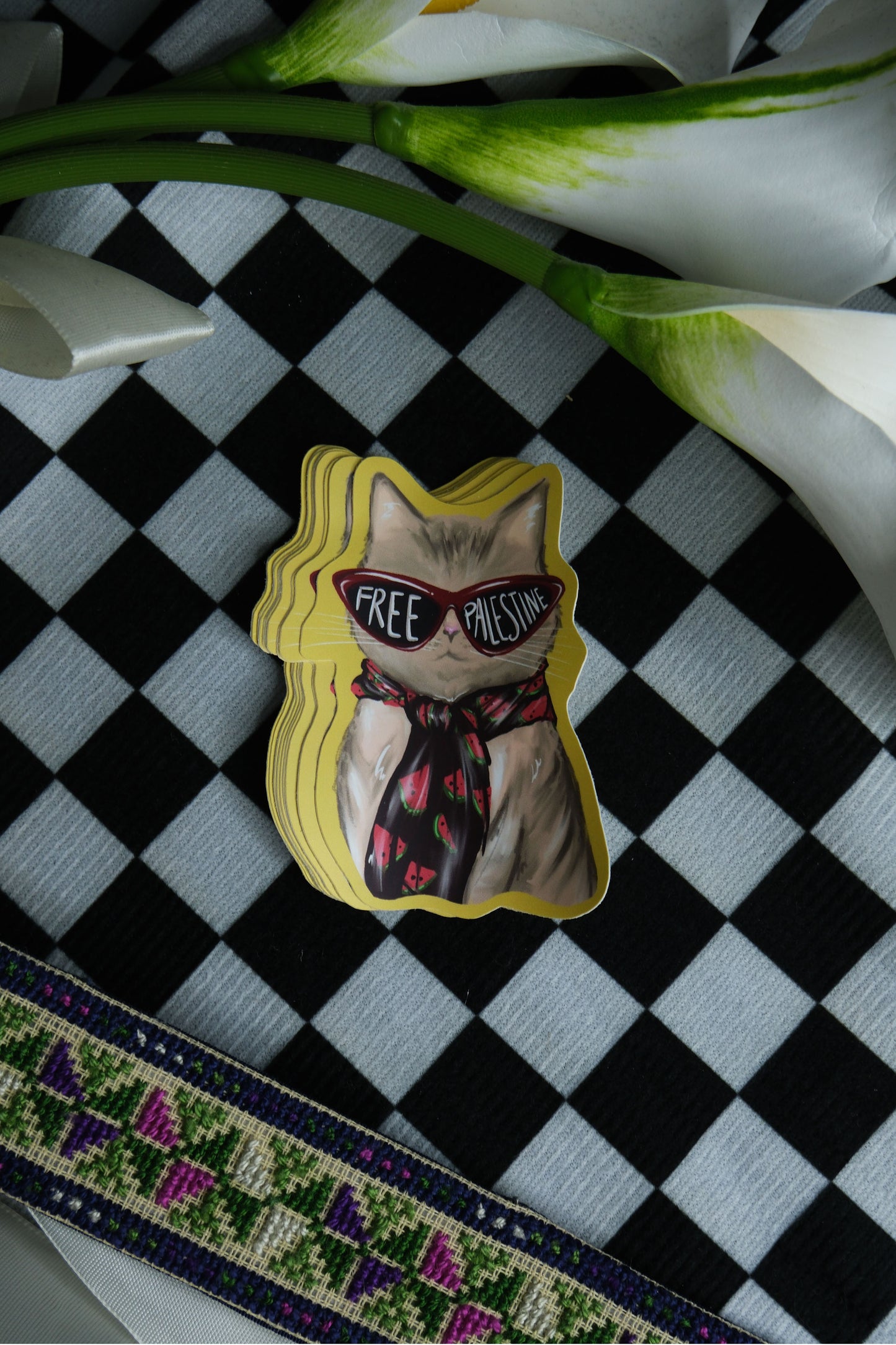 FREE CAT STICKER