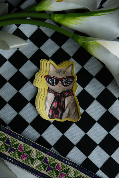 FREE CAT STICKER