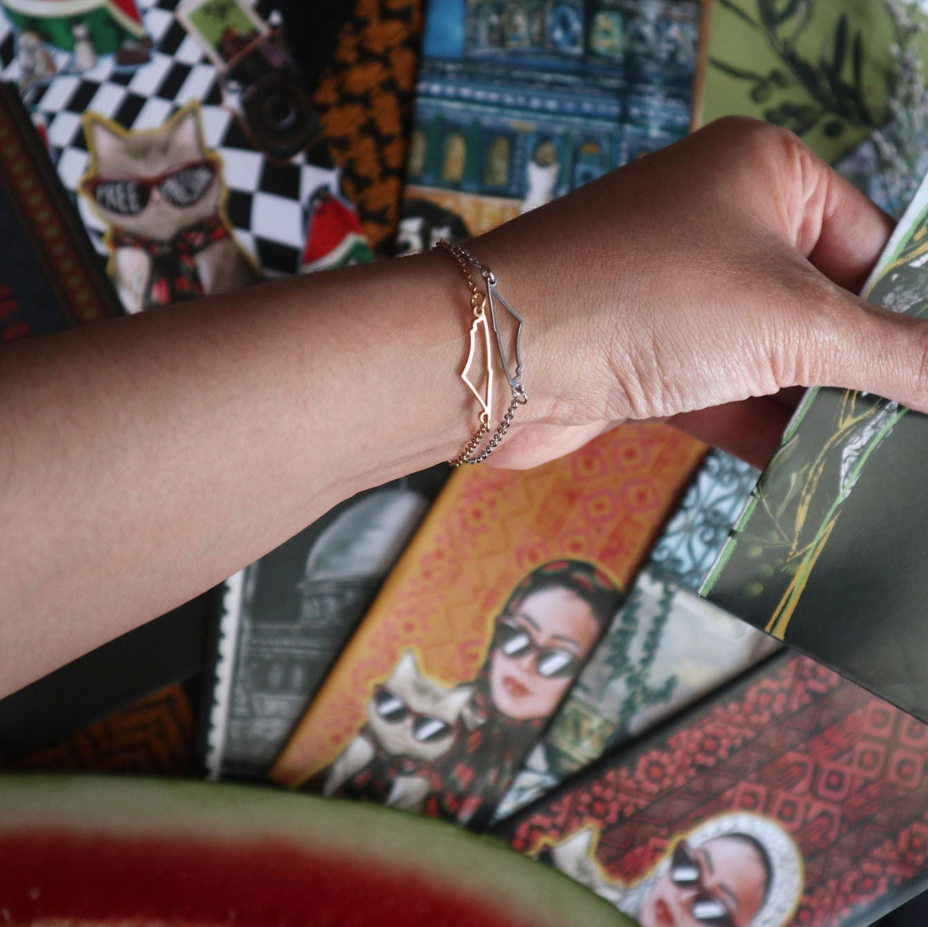 SOLID-ARITY SAMPUL + MAP BRACELET SET
