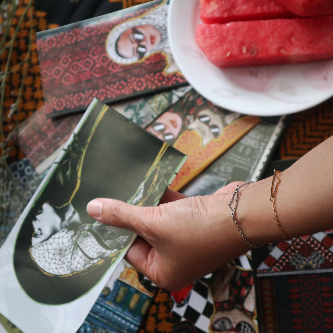 SOLID-ARITY SAMPUL + MAP BRACELET SET