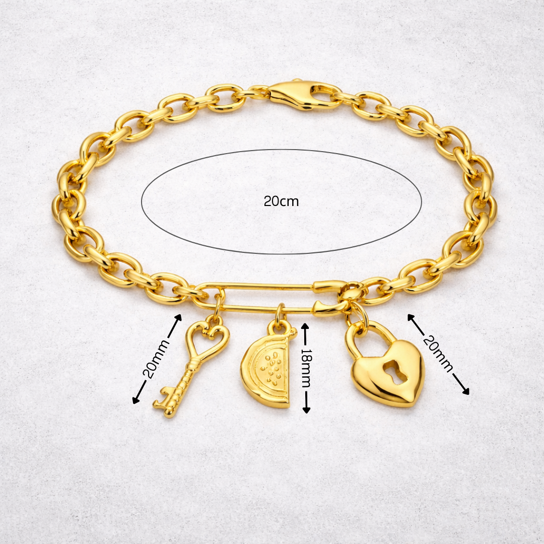 SOLID-ARITY KEYCHAINS + CHARM BRACELET SET