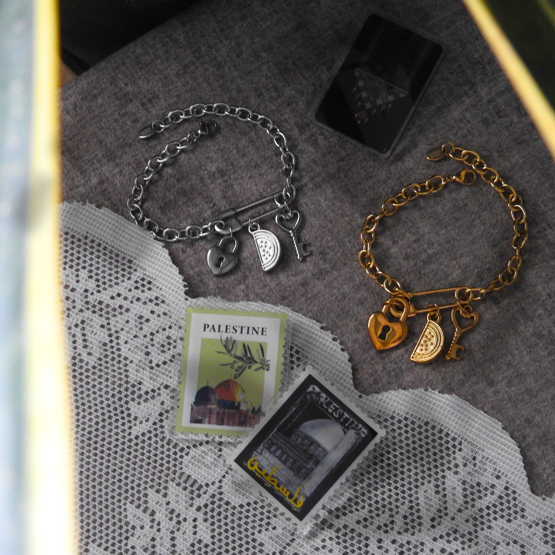 SOLID-ARITY KEYCHAINS + CHARM BRACELET SET