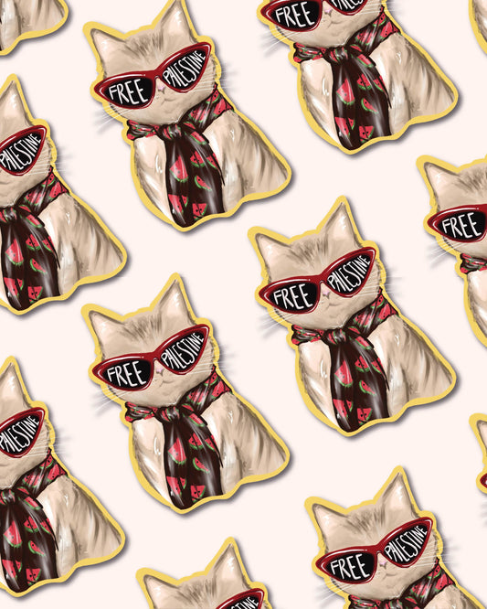 FREE CAT STICKER