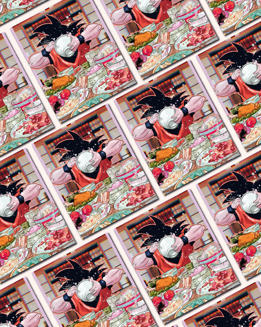 GOKU EAT STICKER