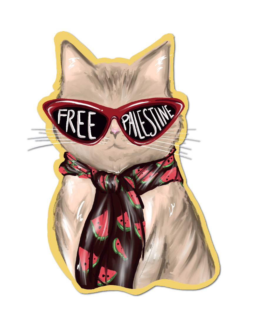 FREE CAT STICKER